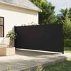 Vidaxl Retractable Side Awning, Black, 160 X 600 Cm
