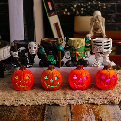 Halloween Leuchtende Kürbislaterne Horror LED LED Licht Lampe Laterne Dekoration Schmuckstück Festival Party Heimdekoration