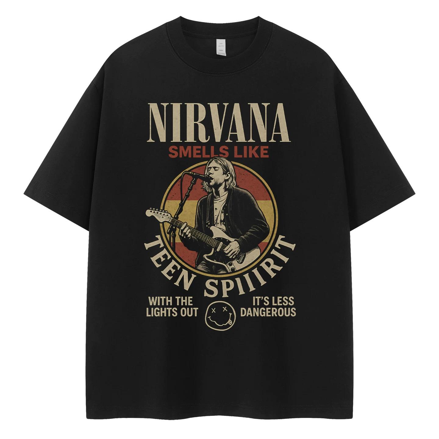 Nirvana T-Shirt, Soft Fabric Casual Daily Wear XXL