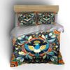 Colorful Decorative Bird Pattern Set Soft Comfortable Duvet Cover Bedding Set Included 1*Duvet Cover & 2*Pillowcases, Gift