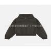 2026 Womens Washed Cotton Hoodie With Graphic Print - Slim Fit Long Sleeve Casual Sweatshirt