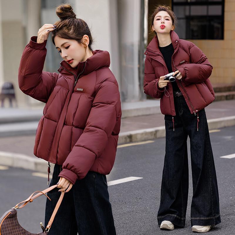 Cotton-padded Clothes Women's Short 2026 Autumn and Winter New Coat Women's Fashion Small Thin Cold-proof Clothes Stand-up Collar Cotton Clothes