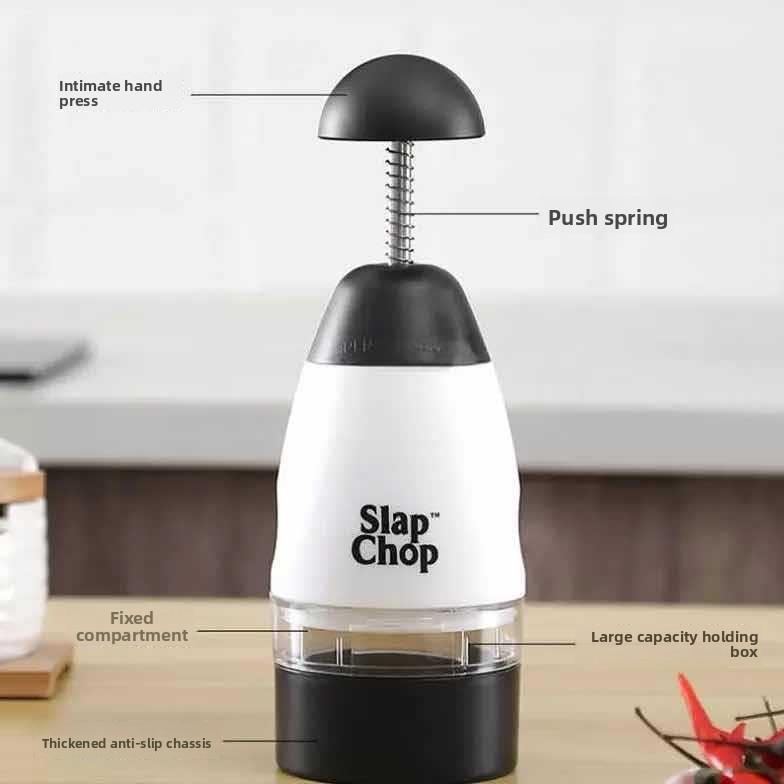 Manuální multifunkční sekáček na česnek s nerezovými čepelemi pro domácí vaření