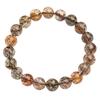 Hongchu Crystal Natural Black Gold Super Seven Bracelet  Black Titanium Crystal Super Seven Bead Bracelet