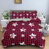 Christmas Decoration Comfortable Duvet Quilt Cover Pillowcase Bedding Set Children Bedroom Decoration Home Textile