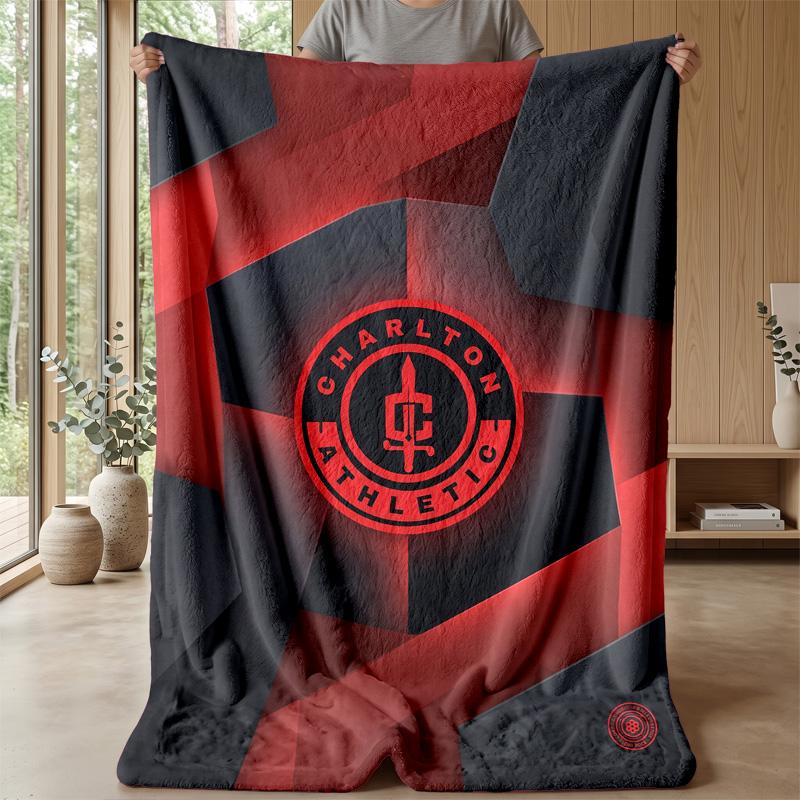 Coperta in pile di flanella morbida Charlton Athletic FC Leggera Accogliente Calda Coperta da divano letto Decorazione per la casa