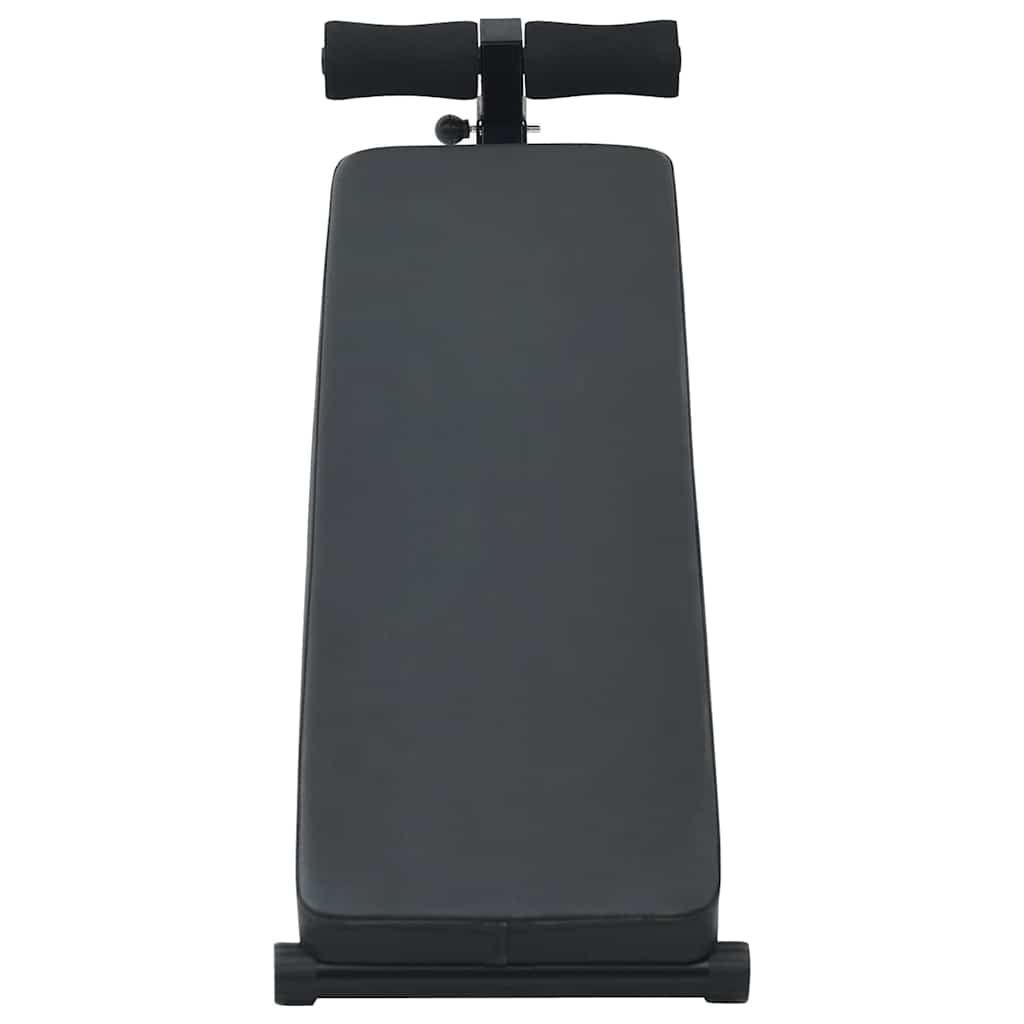 Sit Up Bench Black 124 X 33.5 X 55 Cm Powder Coated Steel