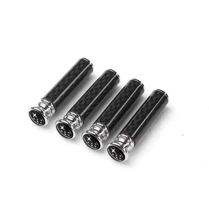 For Subaru STI Forester XV Outback Impreza WRX Legacy BRZ Tribeca Carbon Fiber Car Door Lock Pins Bolt Cover Badge Accessories X5