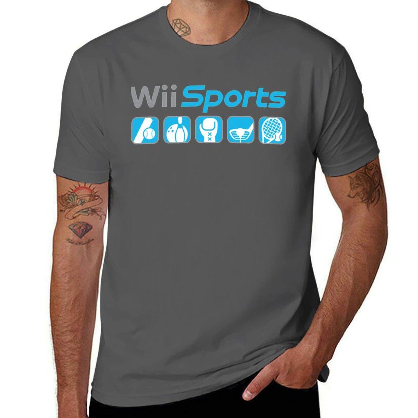 

Wii Sports T-Shirt cotton t shirt man t shirts for man graphic vintage T-Shirt 4XL
