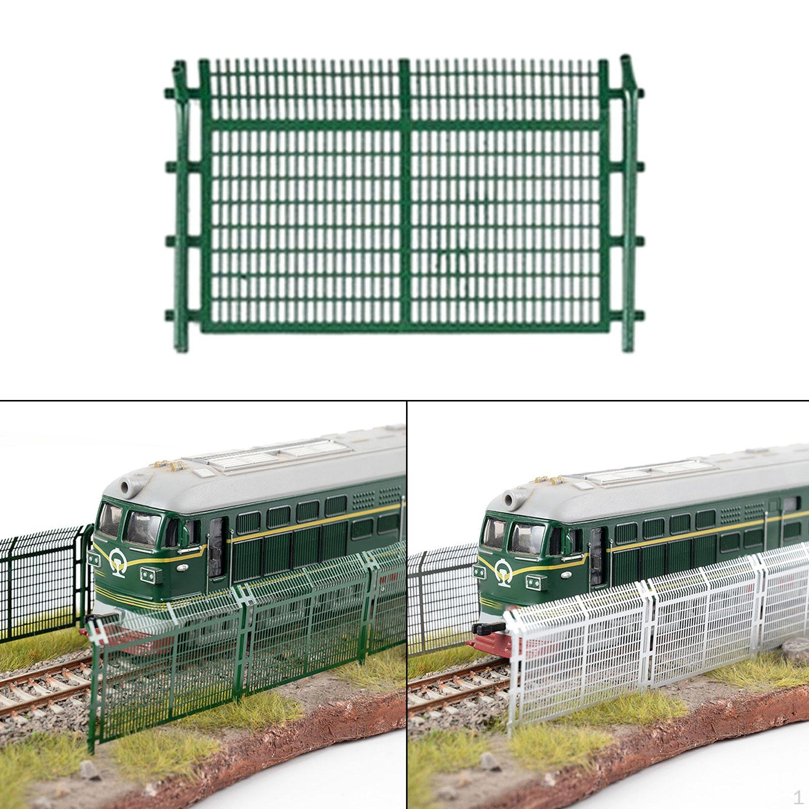 1/64 Миниатюрная модель забора Ограждения Сеть Железнодорожные аксессуары для сцены поезда green 1 grids