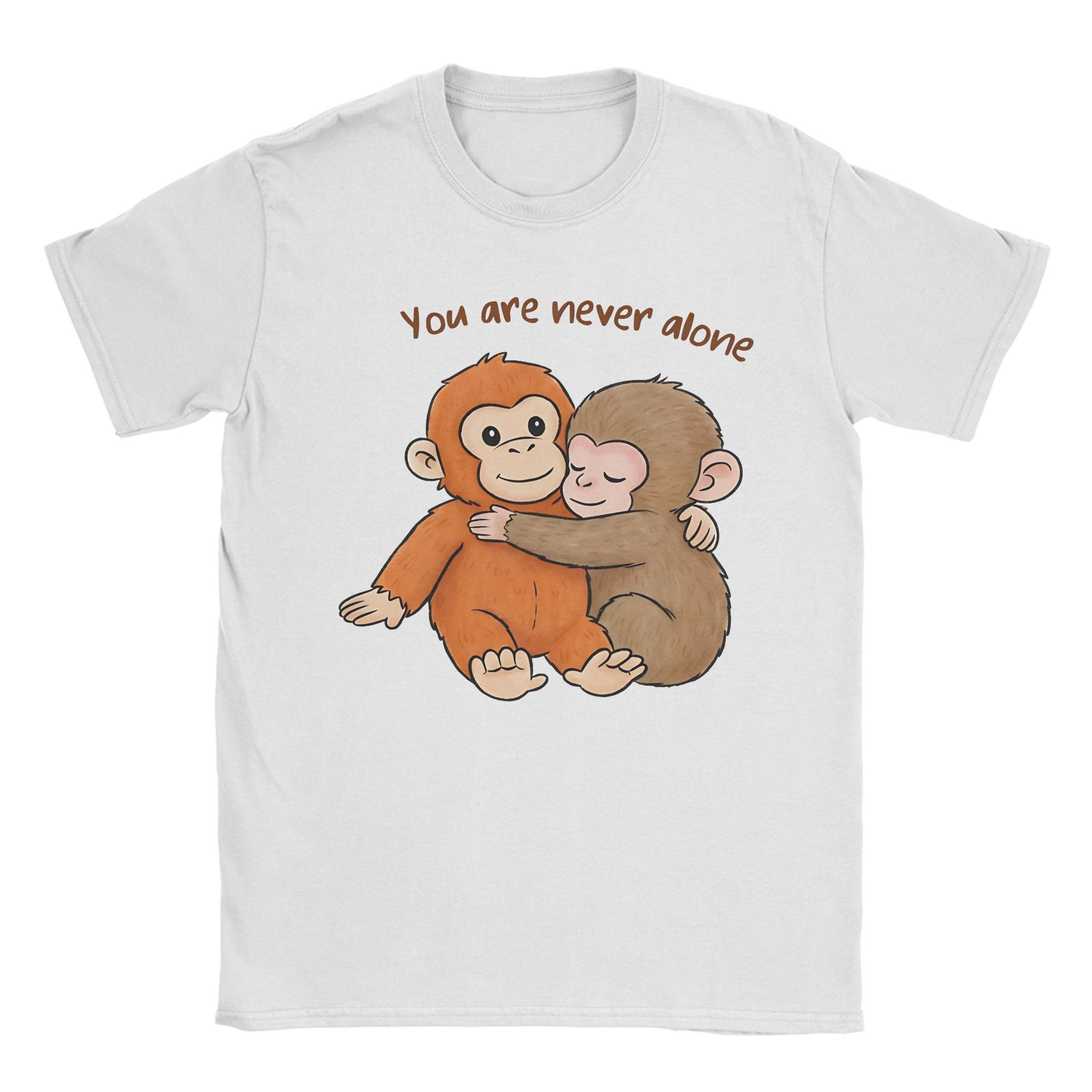 Team Punch Punch the monkey Monkey Punch T Shirt Unisex Cotton Funny TShirts Round Collar Tee Shirt Short Sleeve Clothes S