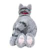 SUN LEMON Knee Cat Plush Small Gray Toy, Size,