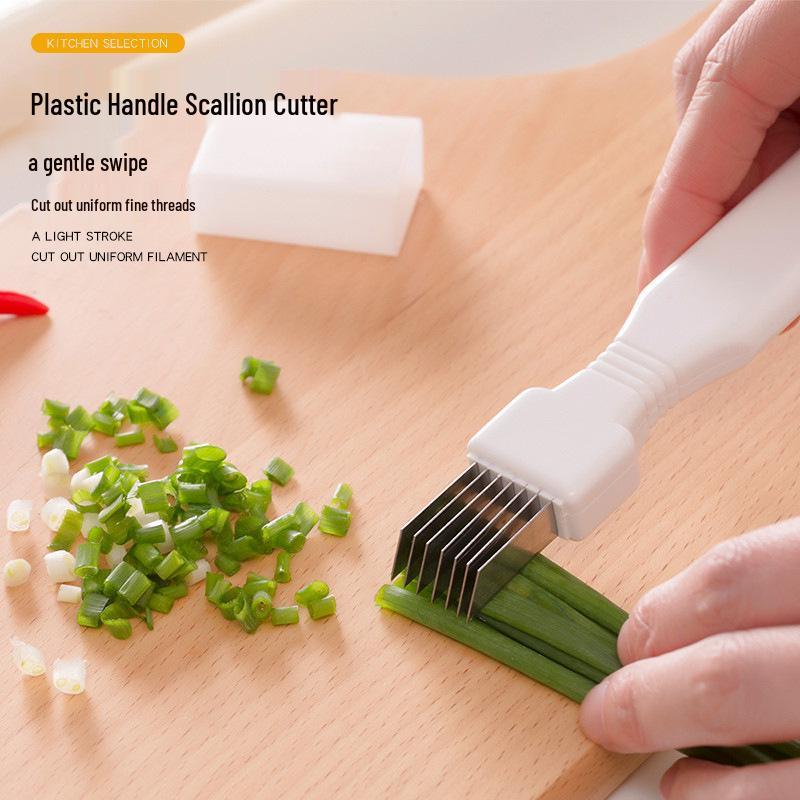 Stainless Steel Multifunctional Slicer & Grater for Onion, Vegetable, and Scallion