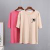 Hirsionsan Graffiti Grafik T-Shirt Damen Sommer Einfache Druck T-Shirts Baumwolle Elegant Damenkleidung Locker Lässige Pullover Tops
