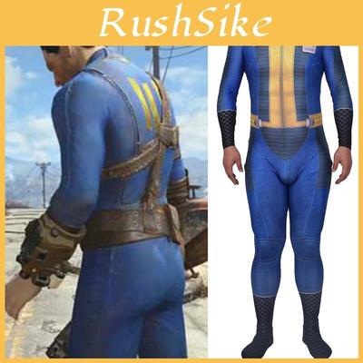 Authentisches Fallout 4 Überlebender Cosplay für Nate Vault 111 Jumpsuit Bodysuit für Halloween