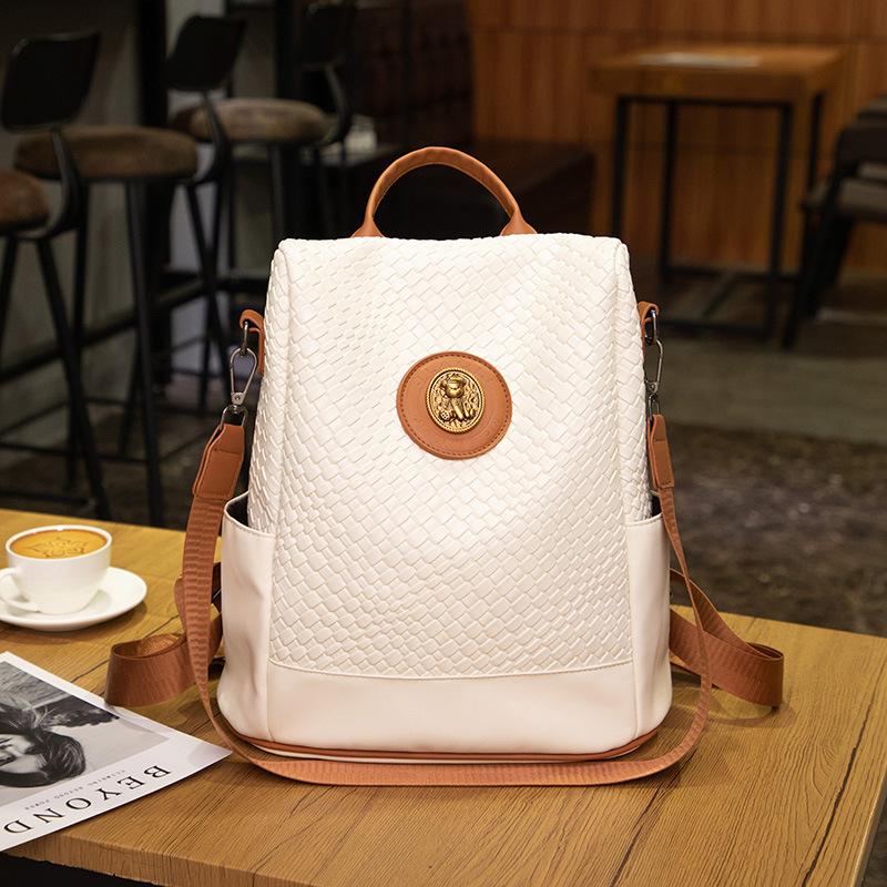 Doppelschultertasche, Lässig und Modisch, Damen-Reiserucksack, Großes Fassungsvermögen, Einzelne Schultertasche