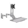 Display Keyboard Desk Mount Space Saving Adjustable Integrated Screen Mount with Keyboard Tray for Industry