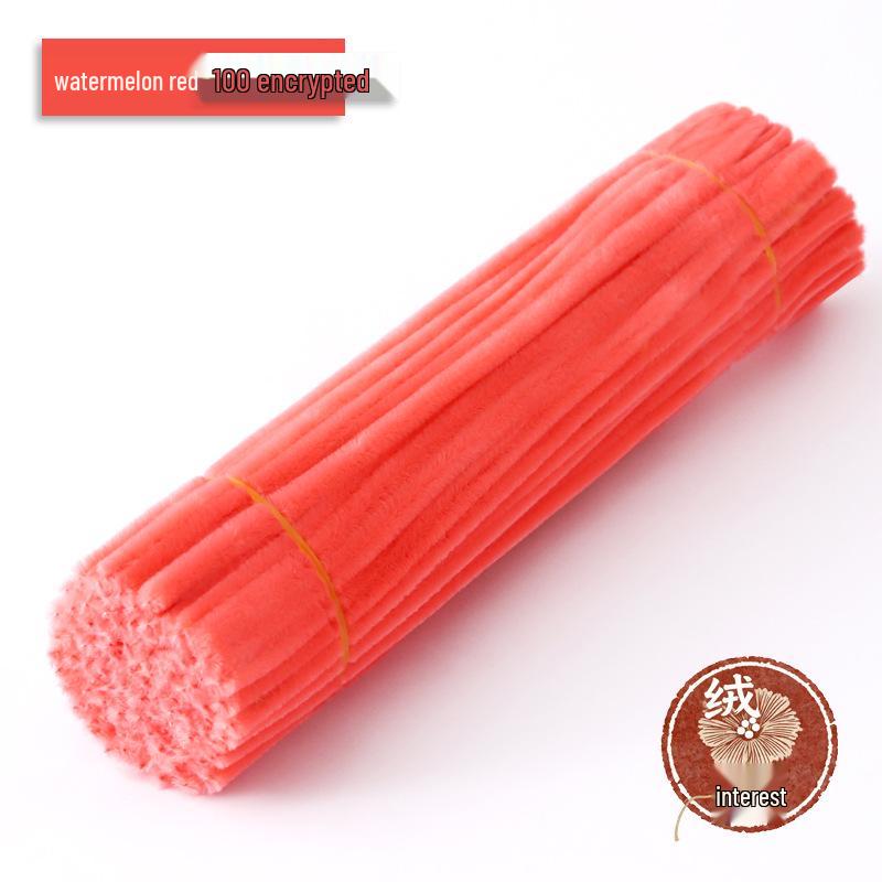 Macaron Twist Stick: Encrypted Velvet & Faux Plush Chenille Stems - DIY Mixed Color Craft Pack