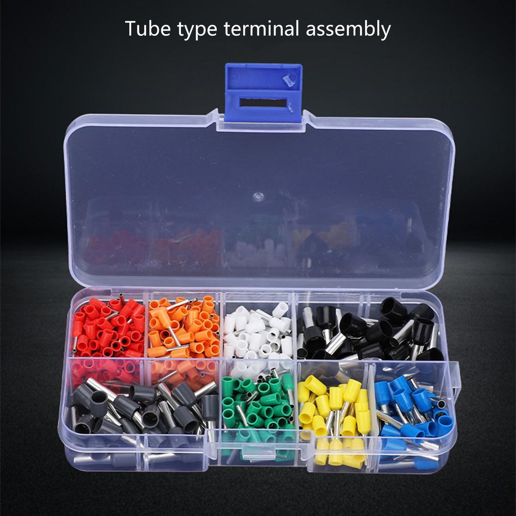 400pcs Insulated Wire Ferrules set Assorted Cable End Sleeves Set Cable End Sleeve Assortment for Electrical Projects