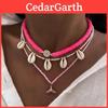 Bohemian Beach Necklace For Women With Shell Pendant And Beaded Design For Summer