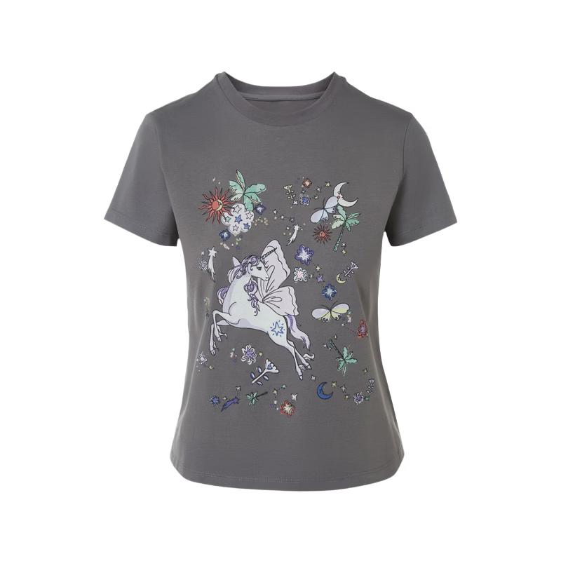 

Lancy Dream as Horse Printed Round Neck T-Shirt L