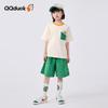 QQ DUCK Kids' Floral Print Short Sleeve Shorts Set