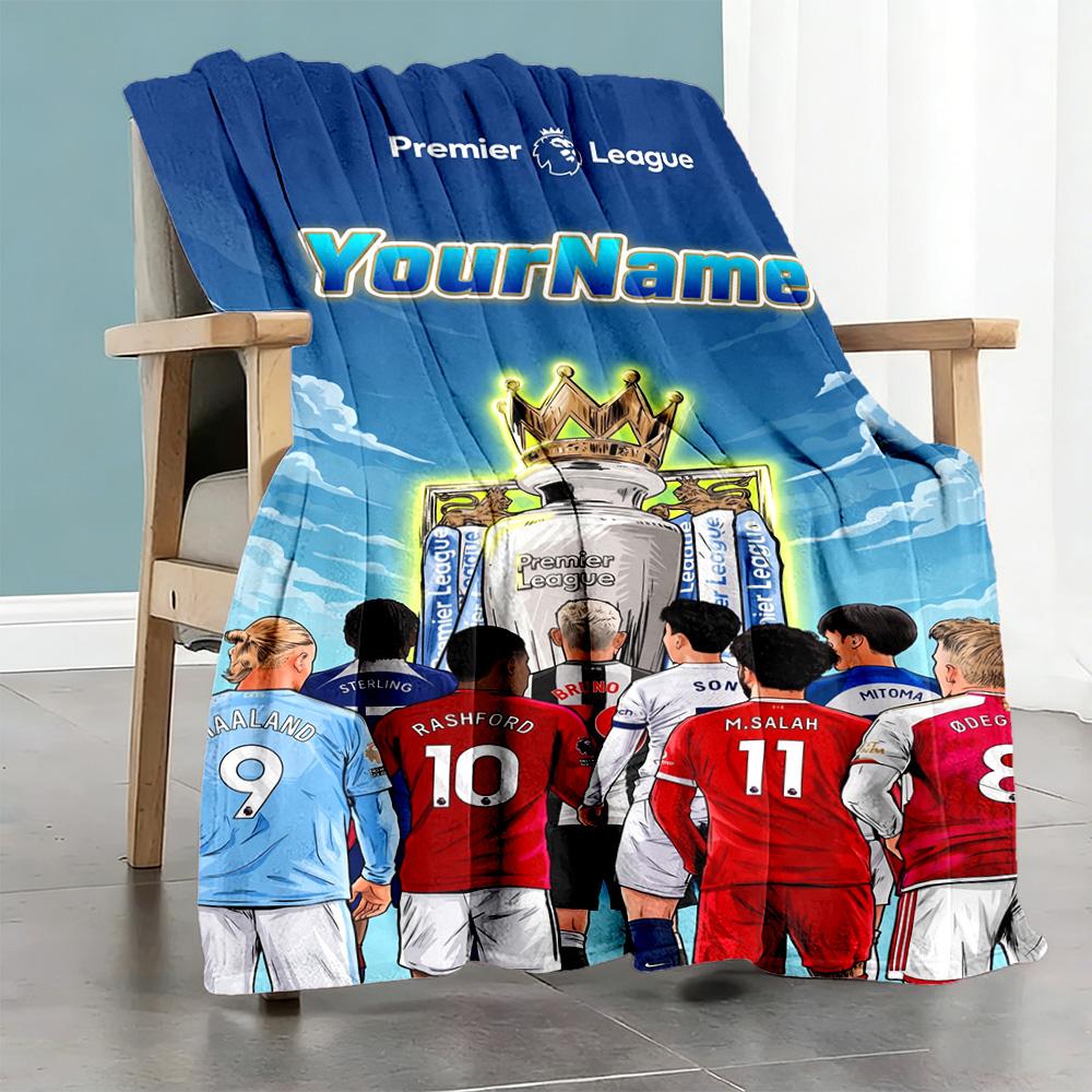 Arsenal Personalized Name Blanket Gift Personalized Blanket Warmthful Decor Throw For Sofa Picnics Office Chair Nap for All Occasions
