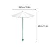 3PCS Small Outdoor Plant Sunscreen Umbrella Mini Sunscreen Umbrella Sun Shade 26.5cm Garden Umbrella Shade With Stake