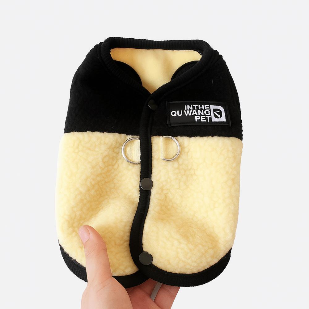 

Soft Texture Pet Coat Plush Puppy Vest Cute Dog Jacket For Puppy Cats L жовтий
