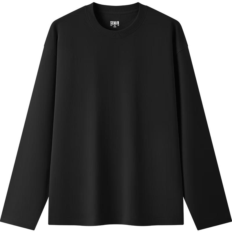 Semir Men's Long-Sleeve Basic Pure Cotton T-Shirt