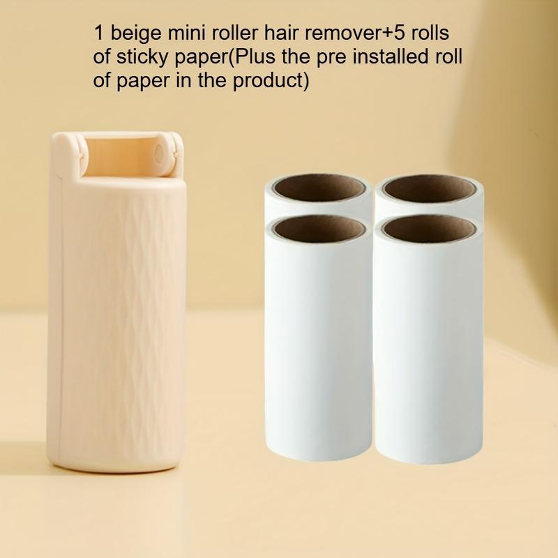 6pcs Portable Foldable Strong Sticky Mini Lint Remover, With Lid, Dustproof,180-Degree Foldable, Ideal for Travel, Home, Office