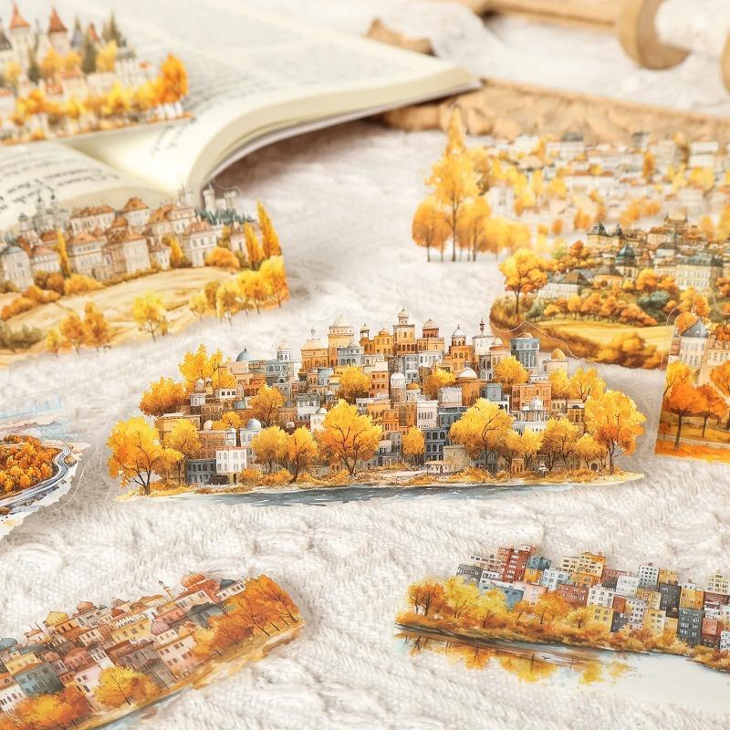 10pcs Kawaii Scrapbook Sticker Ji Xu Era Scrapbooking Supplies Planner Decorative Stationery Sticker Album Decoration