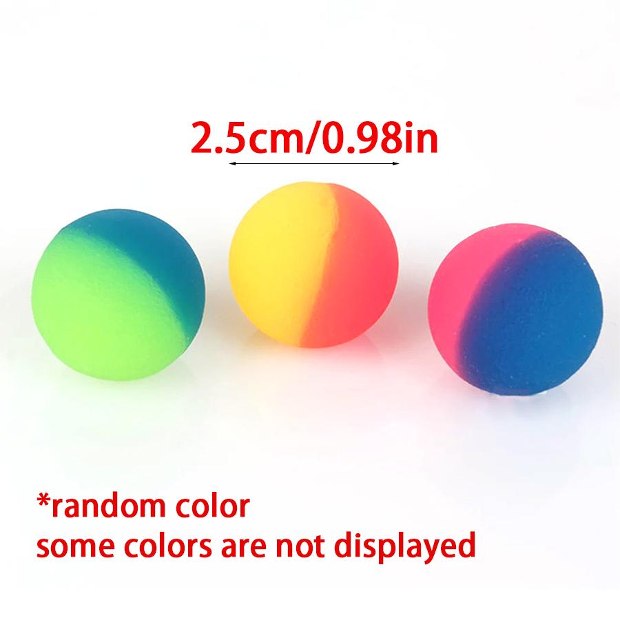 16/32/100pcs Doubl Color Bouncy Ball Cat Dog Training Tool Festival Party Supplies for Friends Gathering Interactive Game XJM