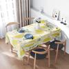 Blumen-Tischdecke Vintage Zitronen-Print Bauernhaus Küchentisch-Abdeckung Waschbar Esszimmer-Dekoration Rustikaler Tischläufer Outdoor Picknick Par
