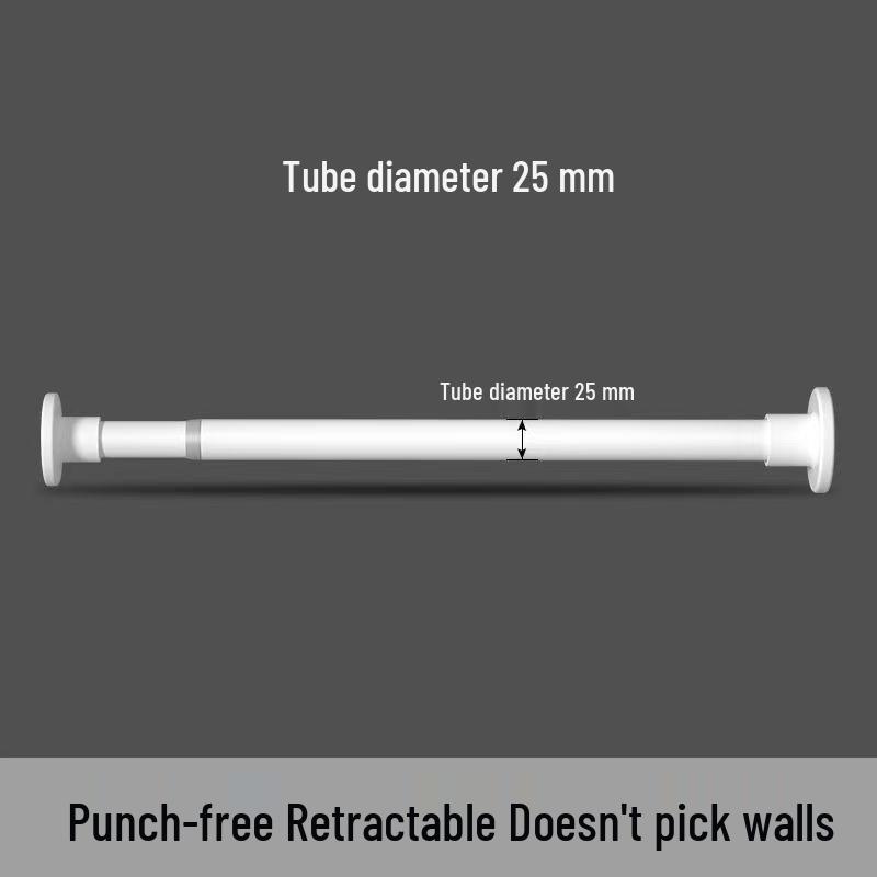 Tension Rod: Multi-Use Curtain, Clothes Drying, Wardrobe, and Shower Rod