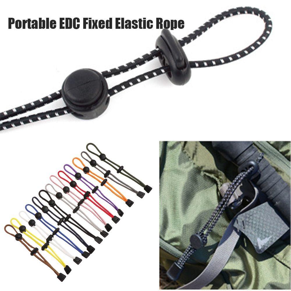 

3pcs Lightweight Elastic Rope Water Bottle Fixing Mountaineering Buckle Outdoor Sports