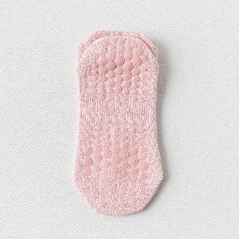 Șosete de Yoga de Vară, Șosete Scurte din Bumbac în Culori Solide, Șosete Antiderapante din Silicon pentru Podea Interioară Pilates Fitness Antiderapante din Silicon