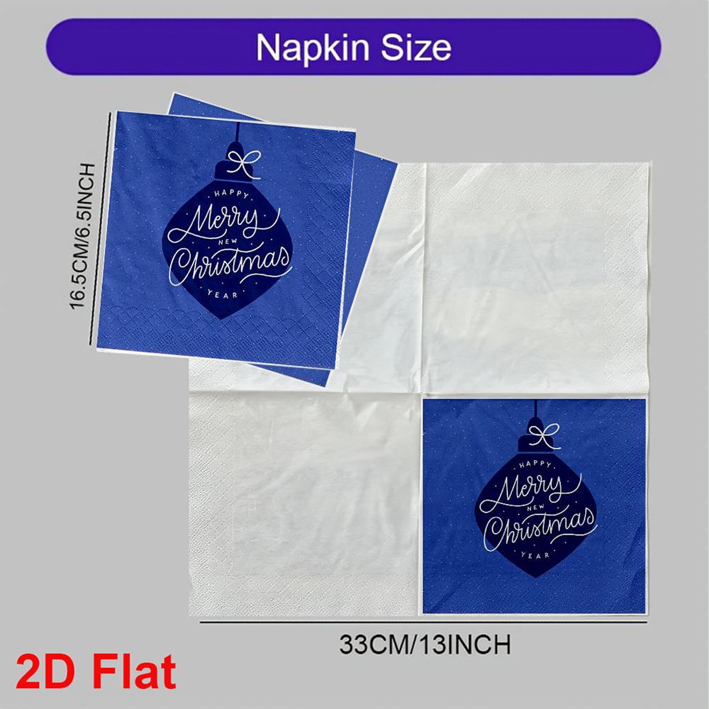 20pcs Disposable Napkins with Blessing Language Pattern Print for Wedding,Parties,and Daily Use for Thanksgiving Fall Christmas Table Decoration