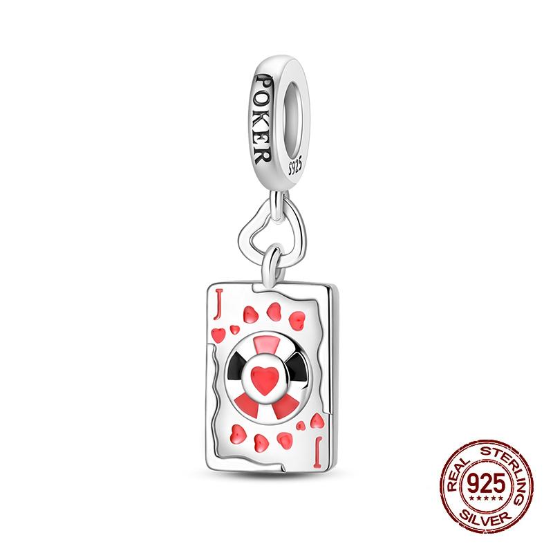 100% 925 Silver Tarot Collection Pendant DIY Hourglass Beads Fit Pandach Original Bracelet Women Jewelry Birthday Gift
