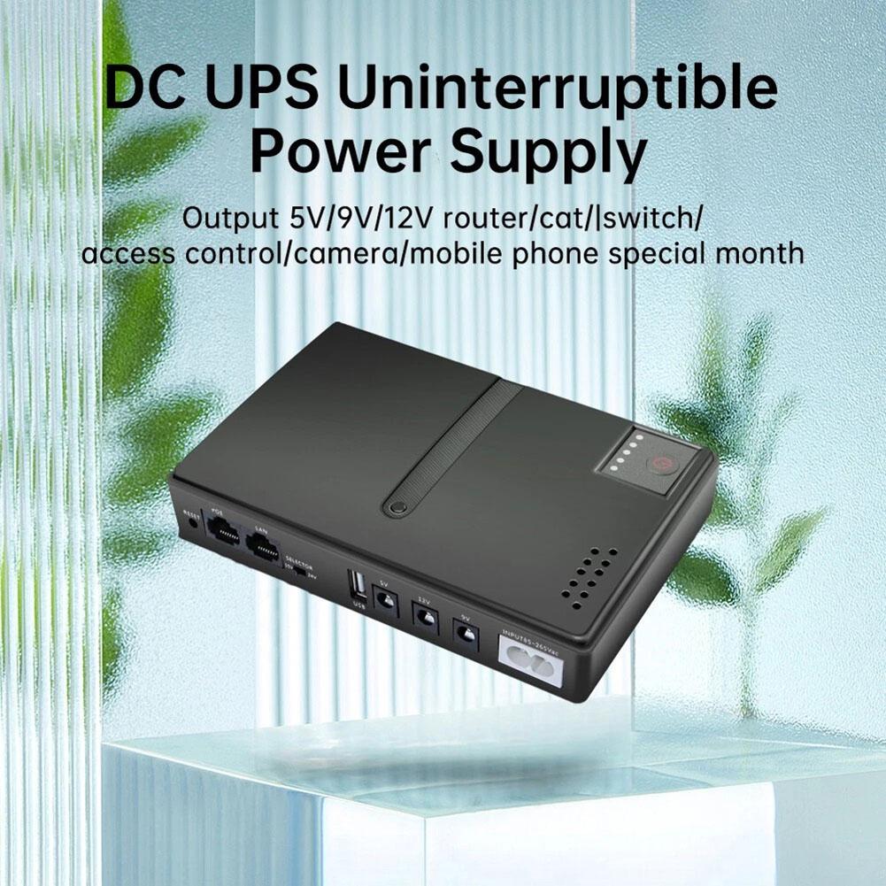 Battery Backup Power Router UPS 5V 9V 12V Multi-voltage Output AC To DC Power Conversion Low Noise Power Supply