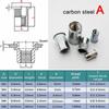 10/20pcs M3 M4 M5 M6 M8 M10 M12 304 Stainless Steel Carbon Steel Aluminum Flat Countersunk Head Rivet Nut Insert Nut