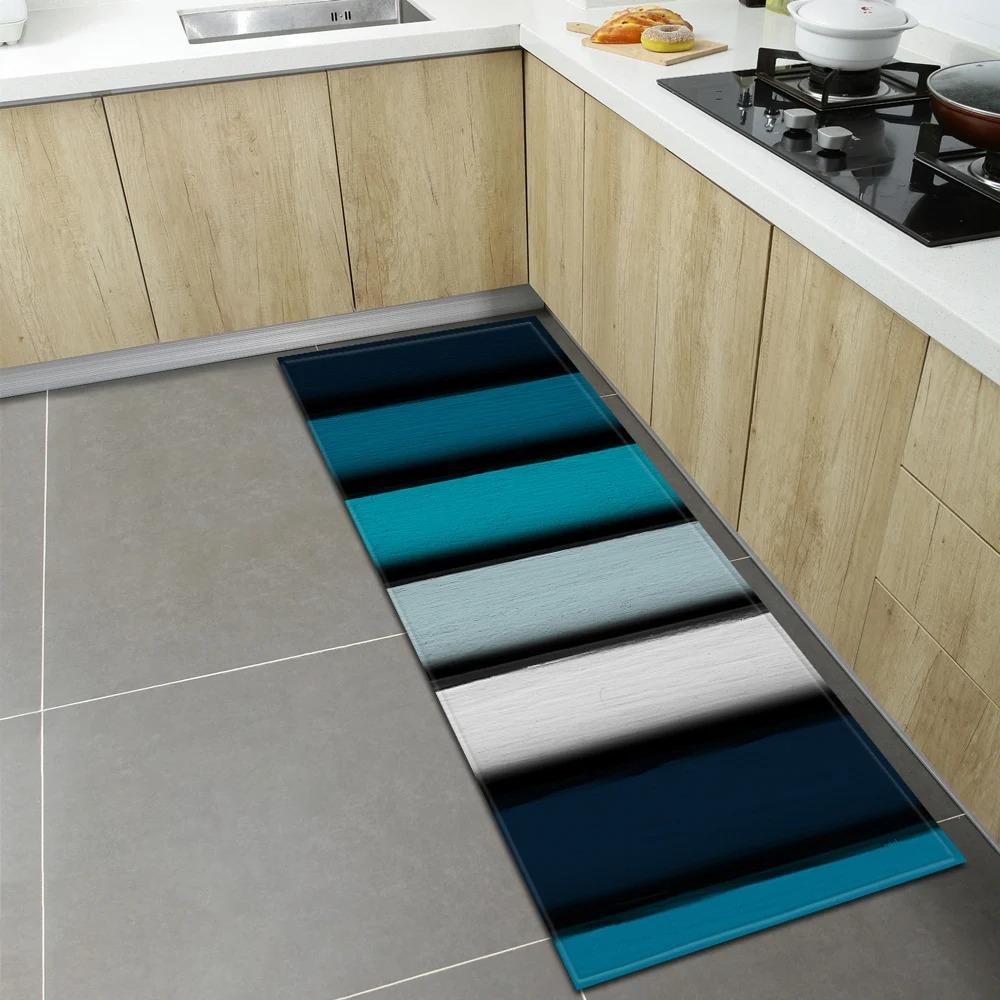 Wood Grain Floor Pattern Home Kitchen Floor Mat Door Front Decoration Floor Mat