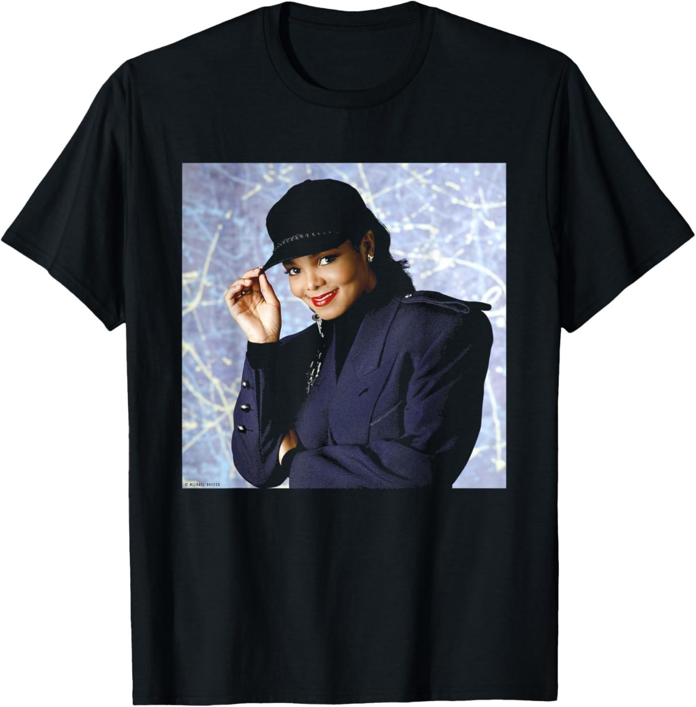 Pop Singer Janet Jackson Portrait by Michael Grecco T-Shirt S