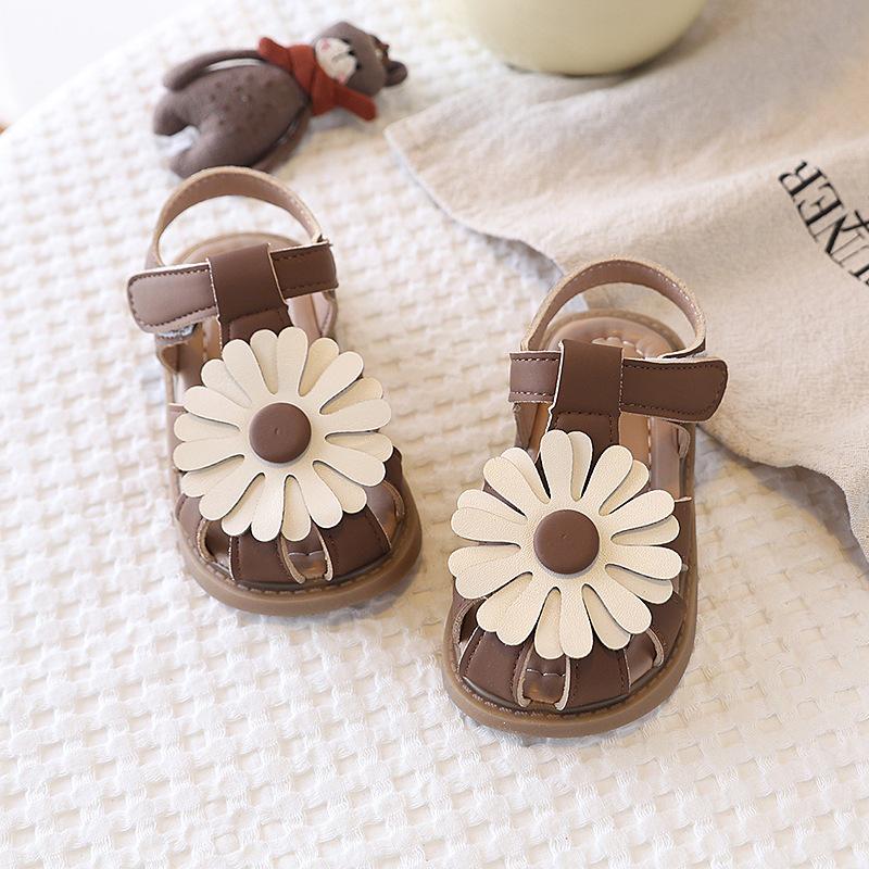 Sunflower Princess Kids  Closed-Toe Sandals - Summer Beach Style 2026 25