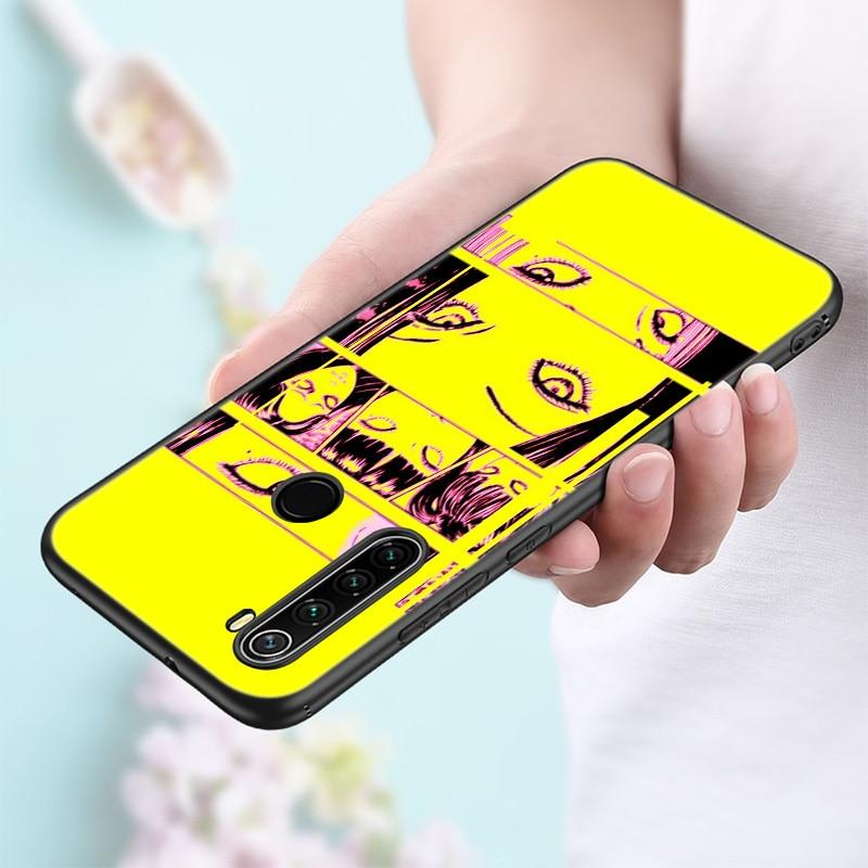Hororový komiks junji ito Tomie Tees Glitchcore pouzdro na telefon pro Xiaomi Redmi Note 11 10 9 8 Pro 11T 10T 10S 9S 8T 9 9A 9C 9T kryt