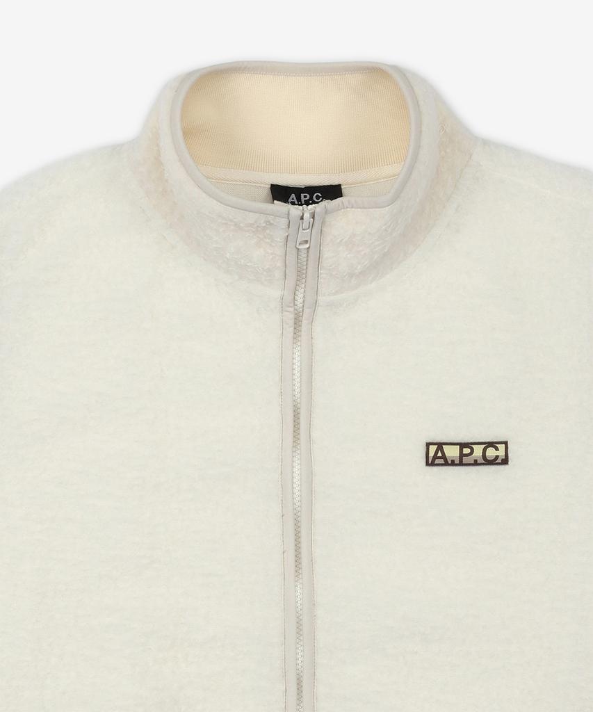A.P.C. Sequoia Fleece Vest - White / Psakam02983Aac
