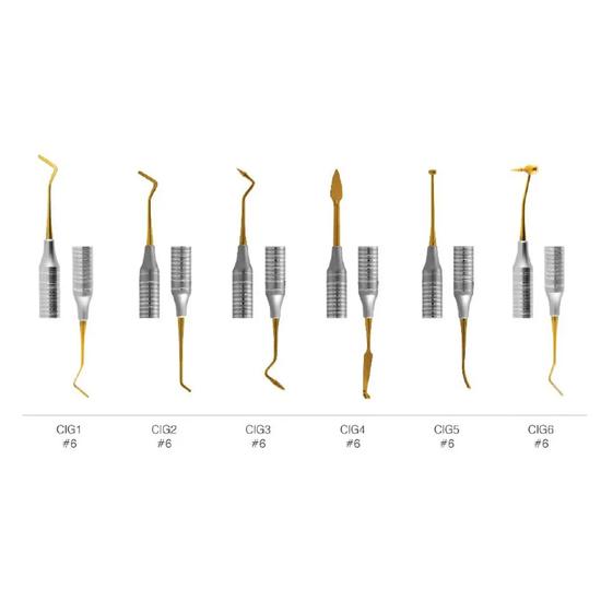 GDC Composite Instrument Gold Titanium Set Of 6 (CIGS6)
