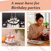 Number Candles Holder Set Reusable Topper Decorations 10 Pieces Metal Number Candle Holders for Family Students Adults Men Women