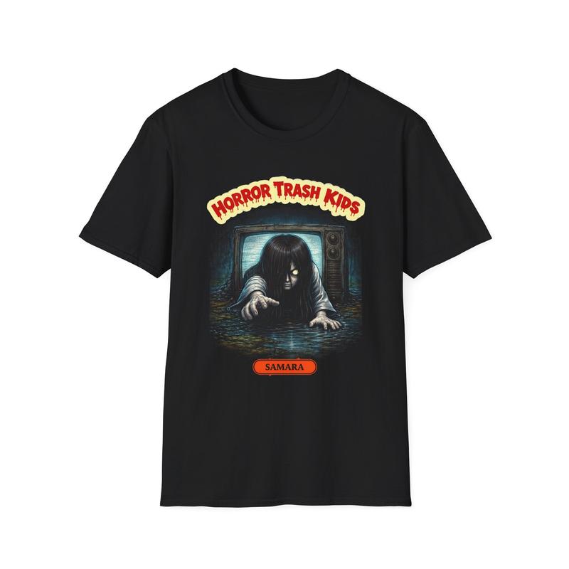Samara crawling out of TV Unisex T-Shirt| Horror Trash tee M