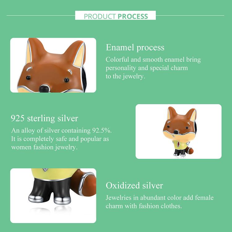 WOSTU Emalje Slem Rev Student 925 Sterlingsølv Sjarmperler passer Armbånd Armring Fint Smykke